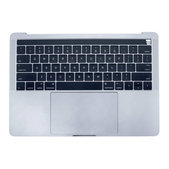 Górna ramka klawiatury z klawiaturą US, mikrofonem, trackpadem i głośnikami do MacBook Pro 13" A1706 (Late 2016 - Mid 2017), Srebrny, Silver