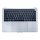 Górna ramka klawiatury z klawiaturą US, mikrofonem, trackpadem i głośnikami do MacBook Pro 13" A1706 (Late 2016 - Mid 2017), Srebrny, Silver