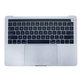Górna ramka klawiatury z klawiaturą US, mikrofonem, trackpadem i głośnikami do MacBook Pro 13" A1706 (Late 2016 - Mid 2017), Srebrny, Silver