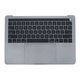 Górna ramka klawiatury z klawiaturą US, mikrofonem, trackpadem i głośnikami do MacBook Pro 13" A1706 (Late 2016 - Mid 2017), Space Gray