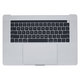 Górna ramka klawiatury z klawiaturą US, mikrofonem, trackpadem i głośnikami do MacBook Pro 15" A1707 (Late 2016 - Mid 2017), Srebrny, Silver