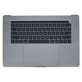 Górna ramka klawiatury z klawiaturą US, mikrofonem, trackpadem i głośnikami do MacBook Pro 15" A1707 (Late 2016 - Mid 2017), Space Gray