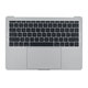 Górna ramka klawiatury z klawiaturą US, mikrofonem, trackpadem i głośnikami do MacBook Pro 13" A1708 (Late 2016 - Mid 2017), Srebrny, Silver