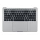 Górna ramka klawiatury z klawiaturą US, mikrofonem, trackpadem i głośnikami do MacBook Pro 13" A1708 (Late 2016 - Mid 2017), Srebrny, Silver