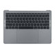 Górna ramka klawiatury z klawiaturą US, mikrofonem, trackpadem i głośnikami do MacBook Pro 13" A1708 (Late 2016 - Mid 2017), Space Gray
