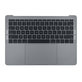 Górna ramka klawiatury z klawiaturą US, mikrofonem, trackpadem i głośnikami do MacBook Pro 13" A1708 (Late 2016 - Mid 2017), Space Gray