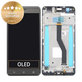 Wyświetlacz do Asus Zenfone 3 Zoom S ZE553KL (Z01HDA), Ekran dotykowy z ramką, Navy Black, 90AZ01H3-R20020, 90AZ01H3-R20010, Genuine Service Pack