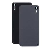 Tylne szklo pokrywy z obiektywem aparatu do iPhone XR, Czarny, Black