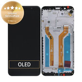 Wyświetlacz do Asus Zenfone Max Pro ZB602KL, Ekran dotykowy z ramką, 90AX00T1-R20010, Deepsea Black, Genuine Service Pack