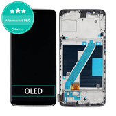 Wyświetlacz OLED do OnePlus 5T, Ekran dotykowy z ramką, Czarny, Black
