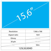 Asus VivoBook Asus VivoBook X571LI-BQ Wyświetlacz 15.6" LCD Slim Glossy, 30 pin, Full HD, Bez uchwytów