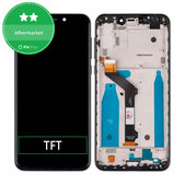Wyświetlacz do Motorola One (P30 Play), Ekran dotykowy z ramką, Czarny, Black, TFT