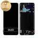 Wyświetlacz do Samsung A70 A705F, Ekran dotykowy z ramką, GH82-19747A, GH82-19787A, Czarny, Black, Genuine Service Pack