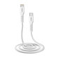 Kabel Lightning / USB-C (1m), Biały, White, SBS