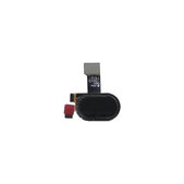 Przycisk Home z czujnikiem linii papilarnych i taśmą flex do Motorola Moto E4 Plus XT1771, Czarny, Black
