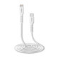 Kabel Lightning / USB-C (2m), Biały, White, SBS
