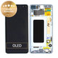 Wyświetlacz do Samsung S10 Plus G975F, Ekran dotykowy z ramką, GH82-18849C, GH82-18834C, Prism Blue, Genuine Service Pack