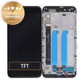 Wyświetlacz do Xiaomi Mi A15x, Ekran dotykowy z ramką, 5606100060B6, Czarny, Black, Genuine Service Pack