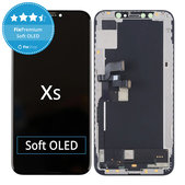 Wyświetlacz Soft OLED dla iPhone XS, Ekran dotykowy z ramką, FixPremium