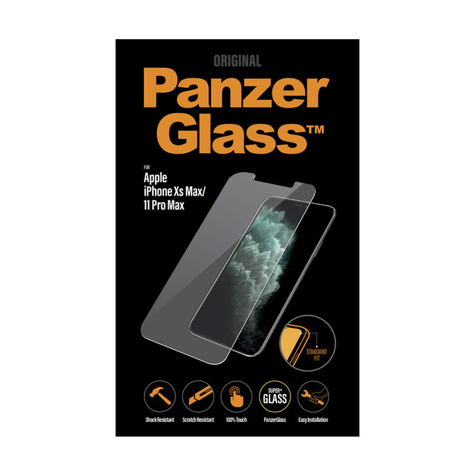 Szklo hartowane do iPhone XS Max, 11 Pro Max, Standard Fit, Przezroczysty, Transparent, PanzerGlass