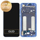 Wyświetlacz do Xiaomi Mi 9 Lite, Ekran dotykowy z ramką, 561010033033, 5600040F3B00, Aurora Blue, Genuine Service Pack