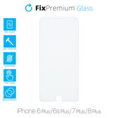 Szklo hartowane do iPhone 6 Plus, 6s Plus, 7 Plus, 8 Plus, FixPremium
