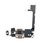 Złącze ładowania z taśmą flex do iPhone 11 Pro Max, Złoty, Gold