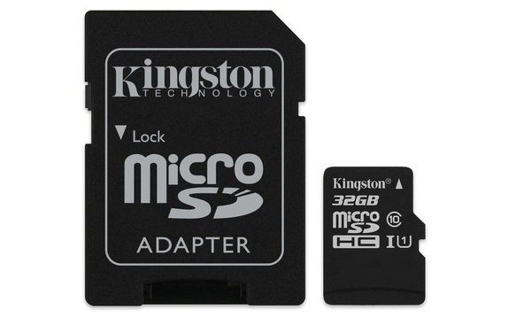 Karta pamięci MicroSDHC Canvas Select Plus 32 GB i Adapter SD, Kingston