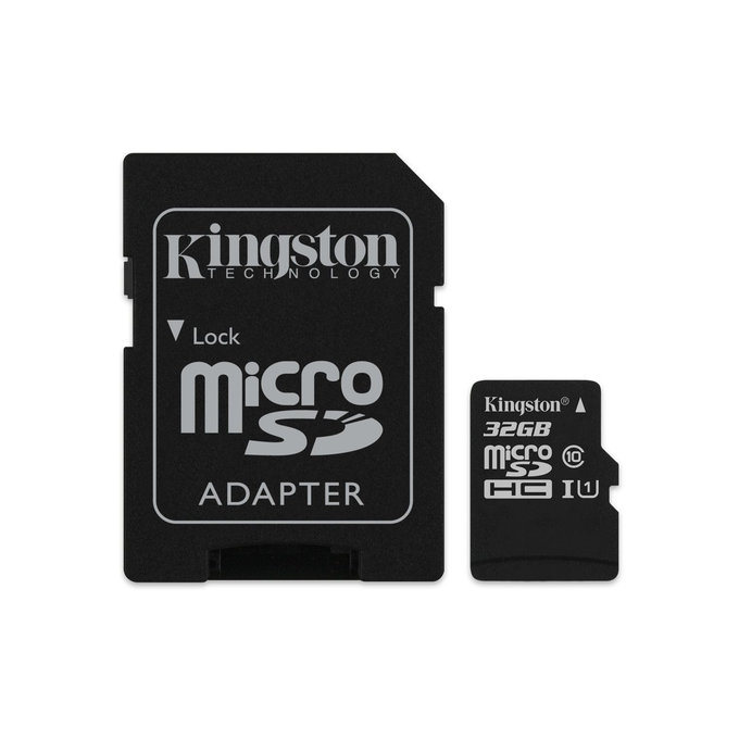 Karta pamięci MicroSDHC Canvas Select Plus 32 GB i Adapter SD, Kingston