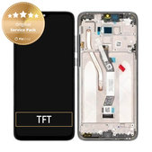 Wyświetlacz do Xiaomi Redmi Note 8 Pro, Ekran dotykowy z ramką, 56000500G700, 5601100040B6, Mineral Grey, Genuine Service Pack