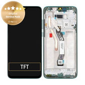 Wyświetlacz do Xiaomi Redmi Note 8 Pro, Ekran dotykowy z ramką, 56000400G700, 56000C00G700, Forest Green, Genuine Service Pack
