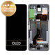 Wyświetlacz do Samsung S20 Plus G985F, Ekran dotykowy z ramką, GH82-22134E, GH82-22145E, Cosmic Gray, Genuine Service Pack