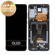 Wyświetlacz do Samsung S20 Plus G985F, Ekran dotykowy z ramką, GH82-22134A, GH82-22145A, GH82-31441A, Cosmic Black, Genuine Service Pack