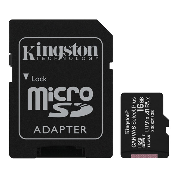 Karta pamięci microSDXC Canvas React, 128 GB, adapter SD, Kingston