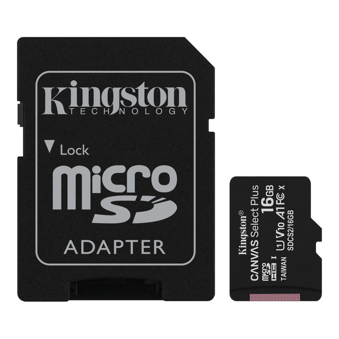 Karta pamięci microSDXC Canvas React, 128 GB, adapter SD, Kingston