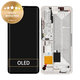 Wyświetlacz do Xiaomi Mi Note 10, Mi Note 10 Pro, Ekran dotykowy z ramką, 56000200F400, Glacier White, Genuine Service Pack