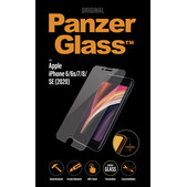 Szklo hartowane do iPhone SE 2020, 8, 7, 6s, 6, Standard Fit, Przezroczysty, Transparent, PanzerGlass