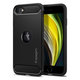 Etui do iPhone SE 2020, SE 2022, Rugged Armor, Czarny, Black, Spigen