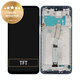 Wyświetlacz do Xiaomi Redmi Note 9 Pro, Ekran dotykowy z ramką, 560005J6B200, Aurora Blue, Genuine Service Pack