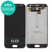 Wyświetlacz OLED do Samsung J3 J330F (2017), Ekran dotykowy bez ramki, Czarny, Black