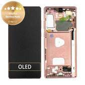 Zestaw wyświetlacza LCD TFT do Samsung Note 20 N980B | GH82-23495B, GH82-23733B | Mystic Bronze | Genuine Service Pack