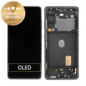 Wyświetlacz do Samsung S20 FE G780F, Ekran dotykowy z ramką, GH82-24220A, GH82-24219A, GH82-31329A, GH82-31321A, Cloud Navy, Genuine Service Pack