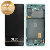 Wyświetlacz do Samsung S20 FE G780F, Ekran dotykowy z ramką, GH82-24220D, GH82-31328D, GH82-31329D, GH82-24219D, Cloud Mint, Genuine Service Pack