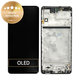 Wyświetlacz do Samsung M51 M515F, Ekran dotykowy z ramką, GH82-23568A, GH82-24168A, GH82-24166A, Celestial Black, Genuine Service Pack