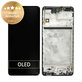 Wyświetlacz do Samsung M51 M515F, Ekran dotykowy z ramką, GH82-23568A, GH82-24168A, GH82-24166A, Celestial Black, Genuine Service Pack