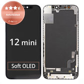 Wyświetlacz dla iPhone 12 Mini, Ekran dotykowy z ramką, Refurbished