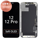 Wyświetlacz dla iPhone 12, 12 Pro, Ekran dotykowy z ramką, Refurbished