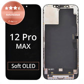 Wyświetlacz dla iPhone 12 Pro Max, Ekran dotykowy z ramką, Refurbished