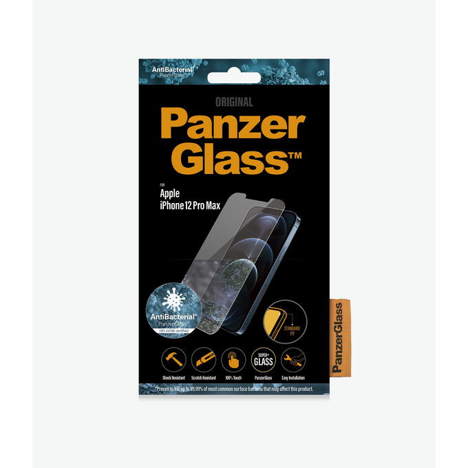 Szklo hartowane do iPhone 12 Pro Max, Standard Fit AB, Przezroczysty, Transparent, PanzerGlass