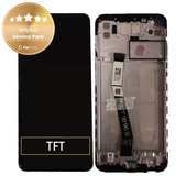 Wyświetlacz do Xiaomi Redmi Note 9, Ekran dotykowy z ramką, 560003J15S00, 560009J15S00, Midnight Grey, Genuine Service Pack
